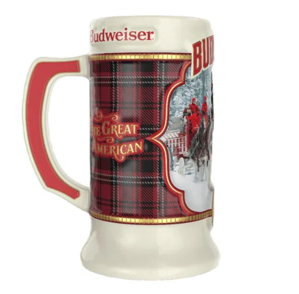 2021 Budweiser Clydesdale Holiday Stein - Image 3