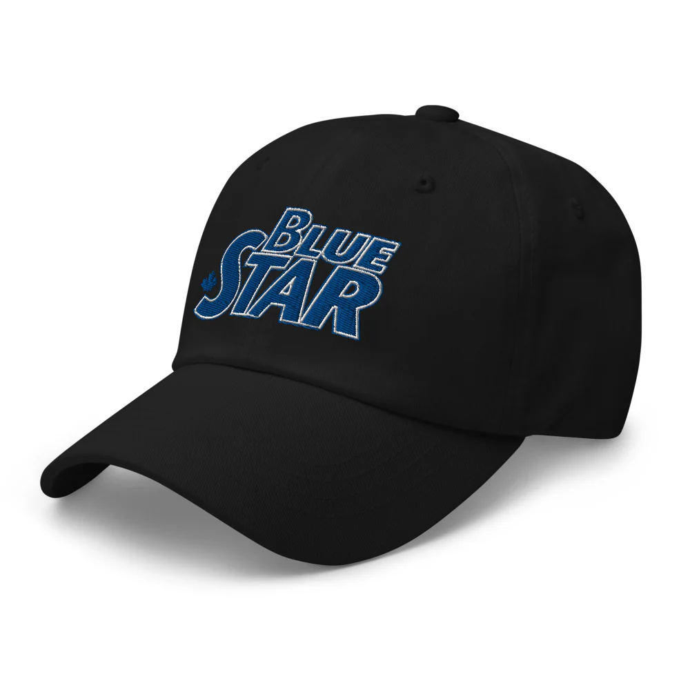 Blue Star Embroidered Dad hat - Image 4