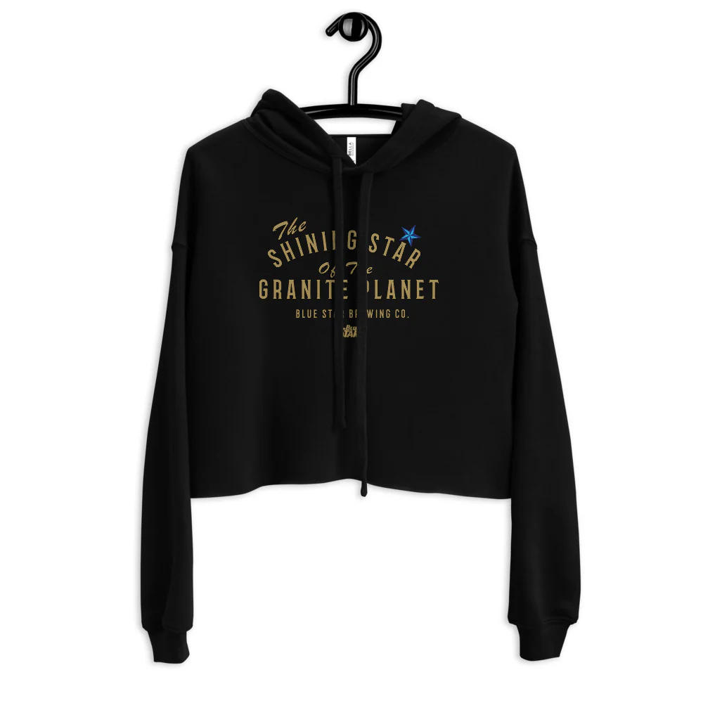 Blue Star Women's Crop Hoodie - Image 3