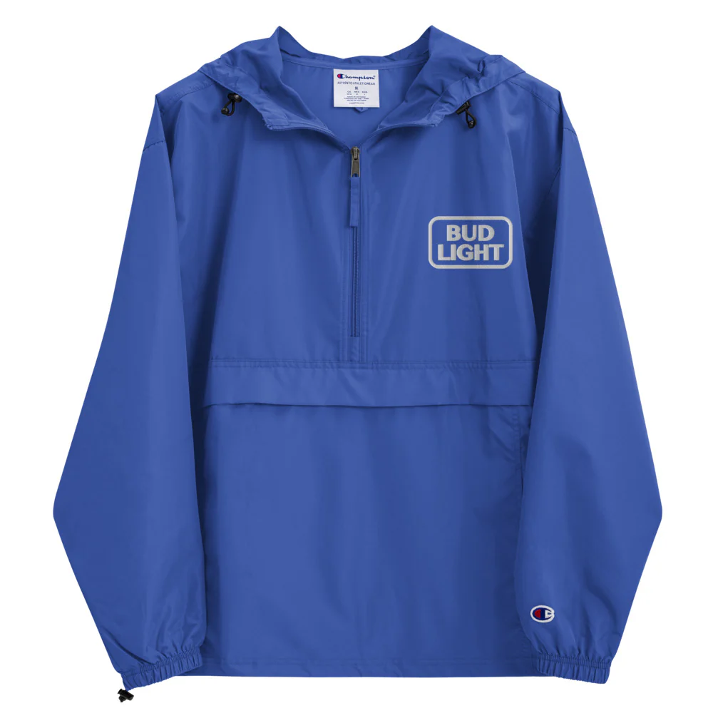 Bud Light Embroidered Champion Packable Jacket - Image 3
