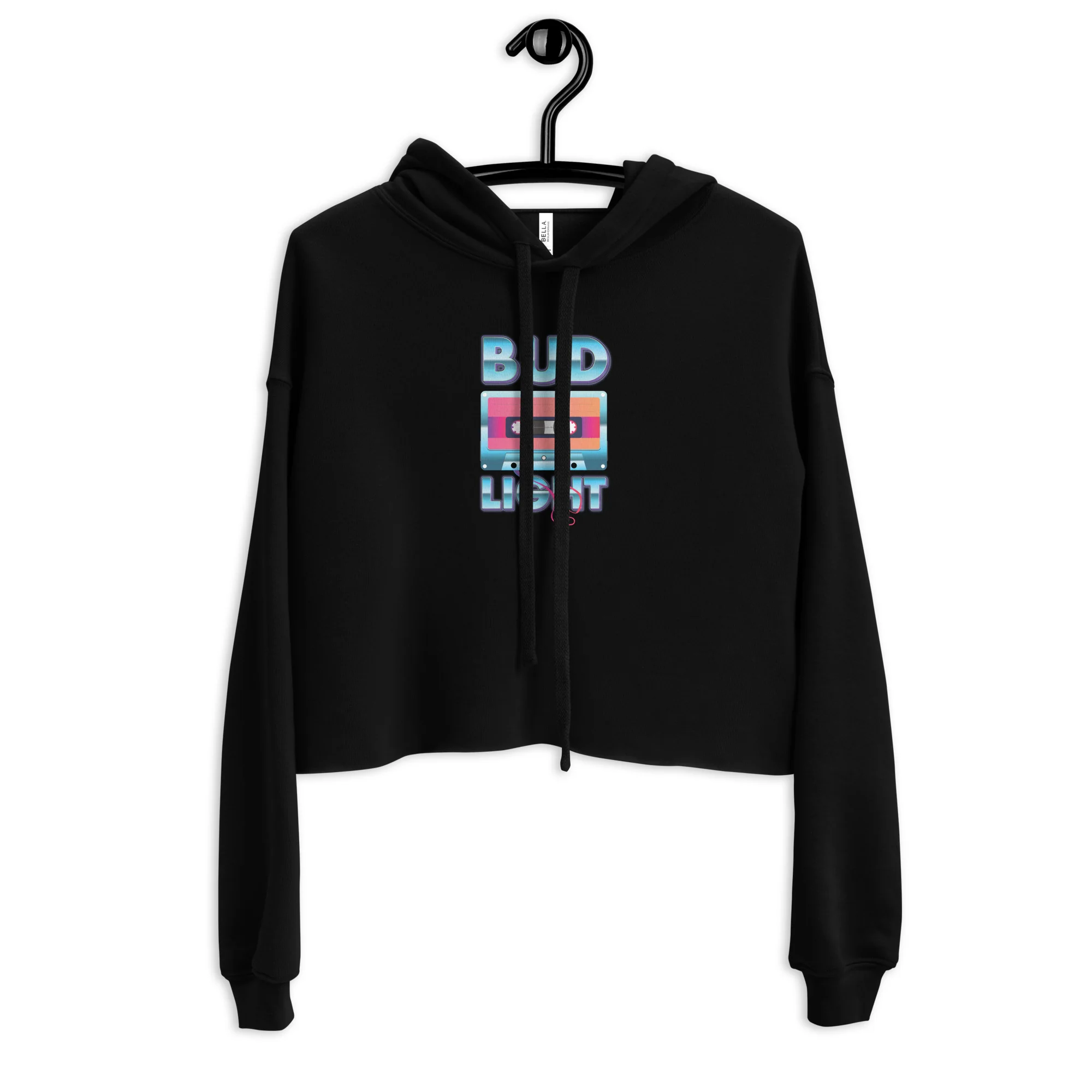 Bud Light Retro Cassette Crop Hoodie - Image 2