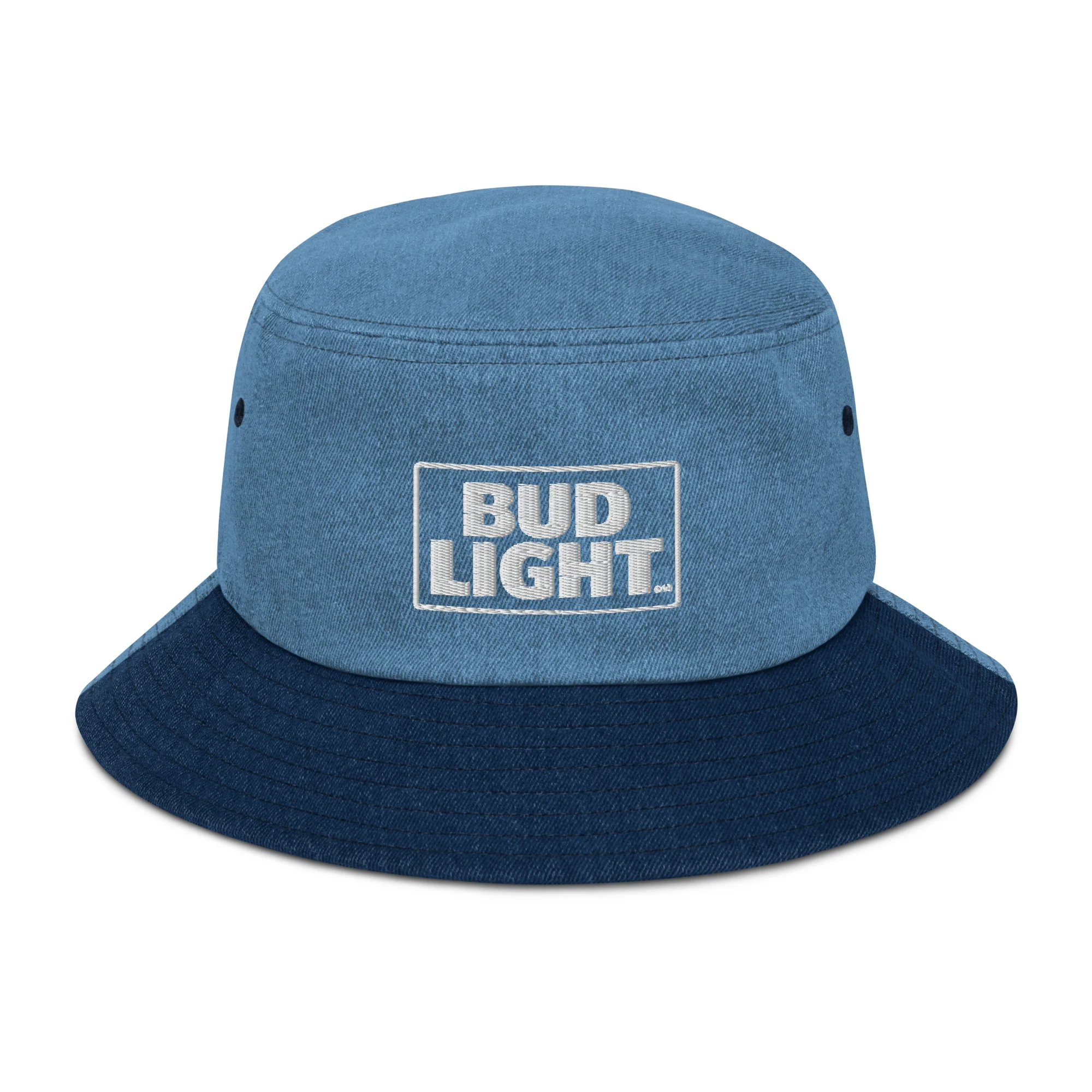 Bud Light Two-Tone Denim Bucket Hat - Image 2
