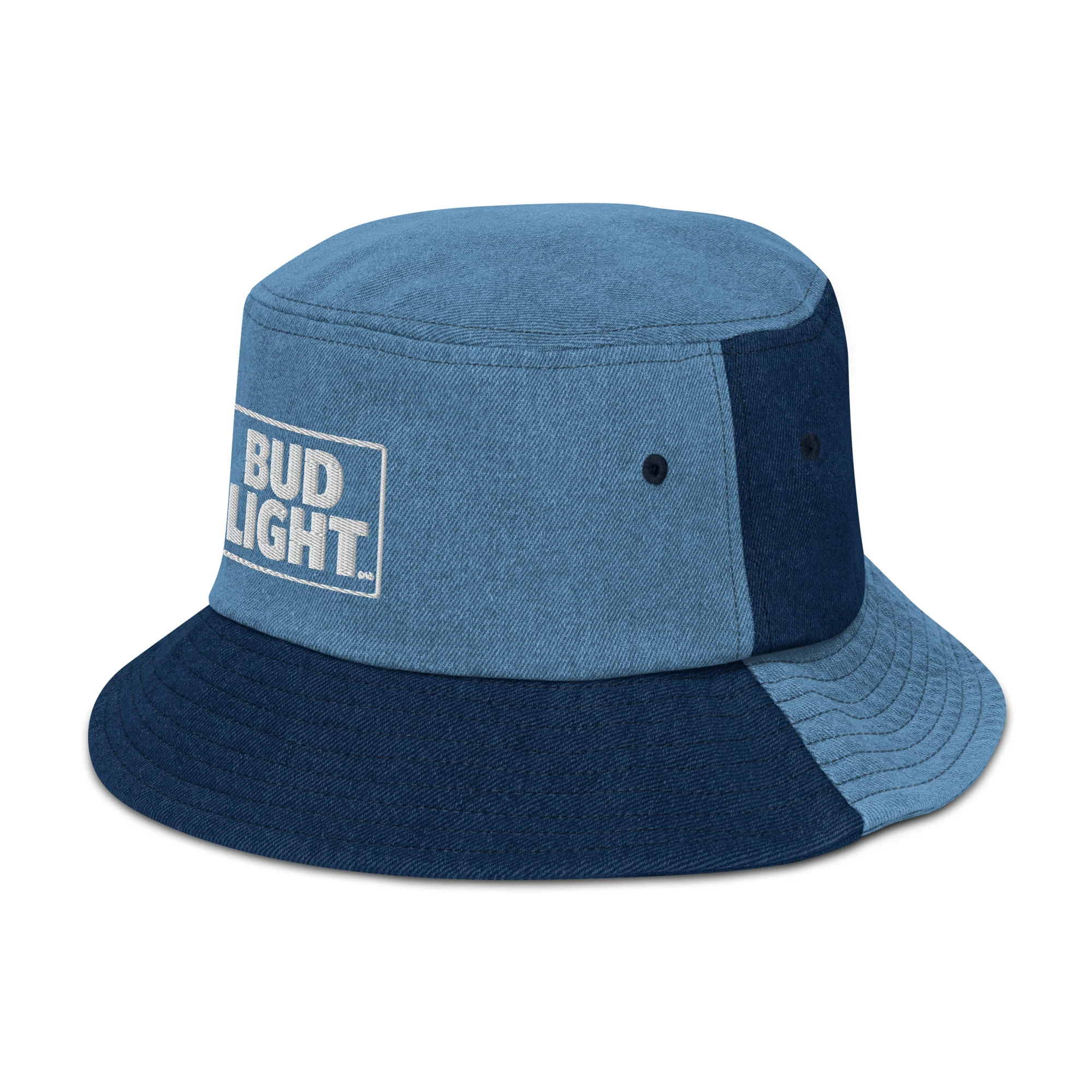 Bud Light Two-Tone Denim Bucket Hat - Image 5