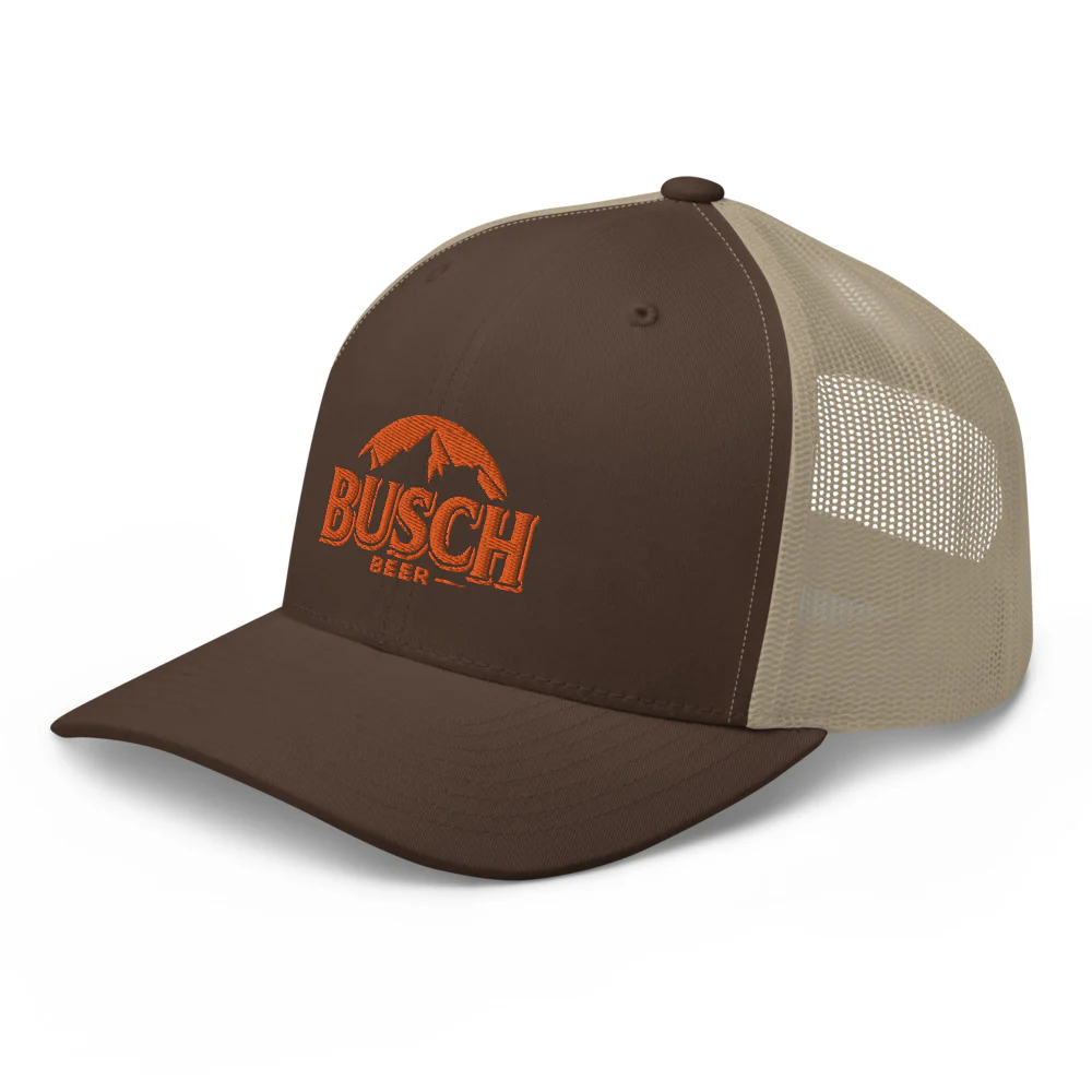 Busch Orange Embroidered Trucker cap - Image 11