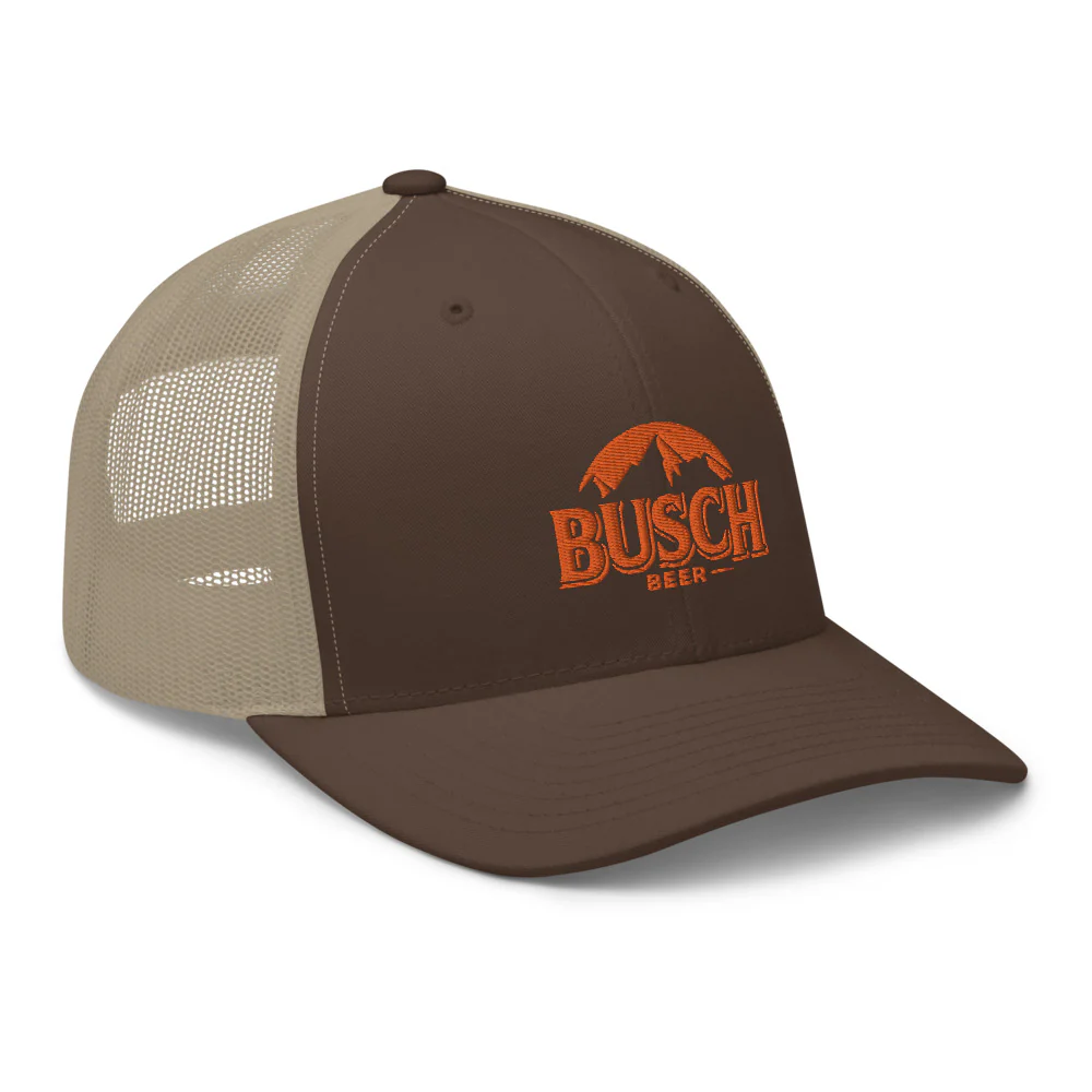 Busch Orange Embroidered Trucker cap - Image 13