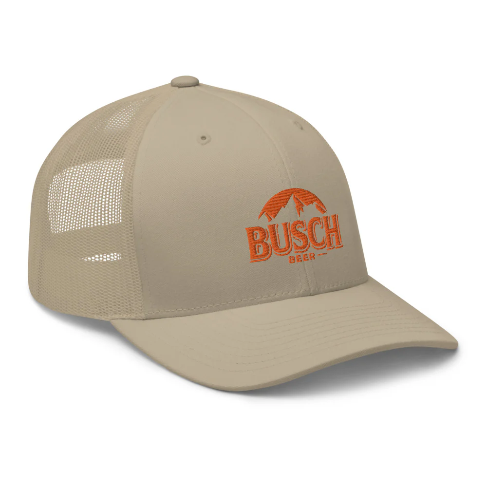 Busch Orange Embroidered Trucker cap - Image 18