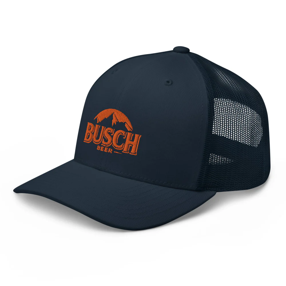Busch Orange Embroidered Trucker cap - Image 5