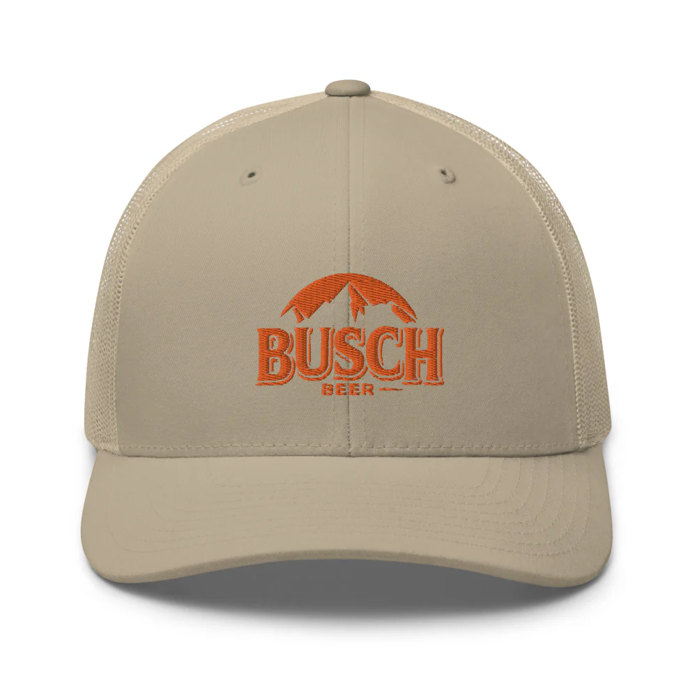 Busch Orange Embroidered Trucker cap - Image 8