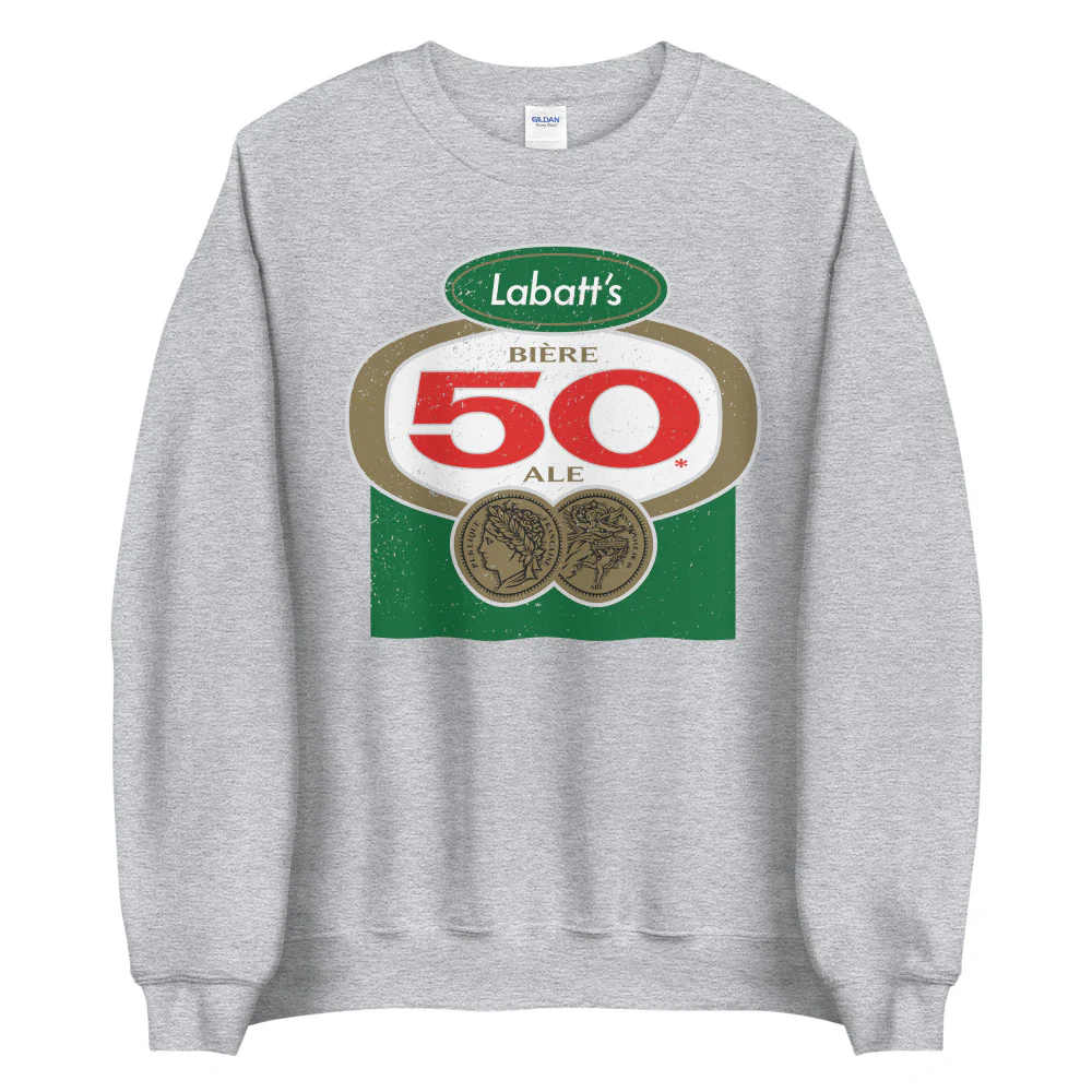 Labatt 50 Vintage Unisex Sweatshirt - Image 4